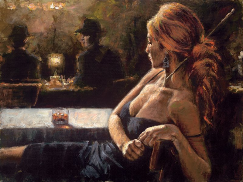 CYNZIA AT LAS BRUJAS I painting - Fabian Perez CYNZIA AT LAS BRUJAS I art painting